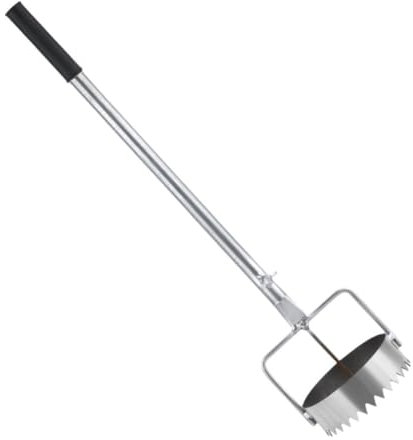 Metal Puncher Vegetable Planting And Transplanting Agricultural Tool Plastic Puncture Films Breaker Gardening Holes,Mulch Planter turf Adjustable digging,Plugger farm remover holes soil seedin