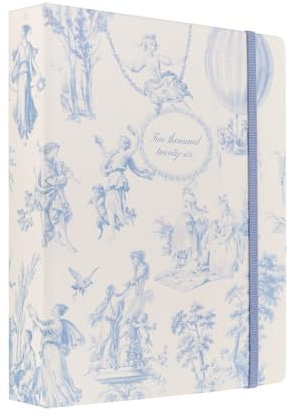 Kokonote Terminplaner 2025 2026 Planer Kalender 2026 Buchkalender Versailles - Schülerkalender 2025/2026 Wochenplaner Schulplaner 2025 2026 Ringbuch - Aesthetic School Stuff - Weiß Blau