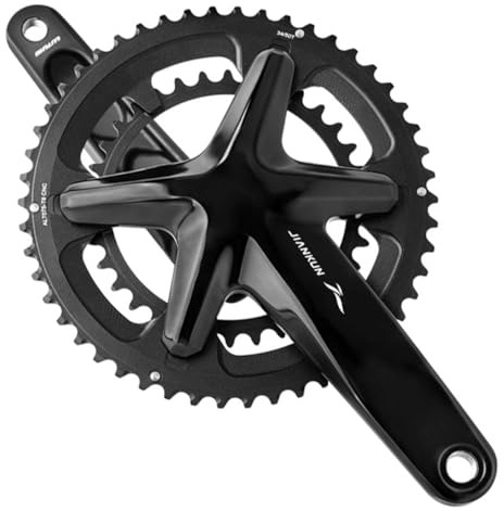 KANGXYSQ Guarnitura Bici 170mm Set di Pedivelle 50-34/53-39T CNC Ruota Catena Rotonda Set di Bracci di Manovella per Bici da Strada(50-34T)