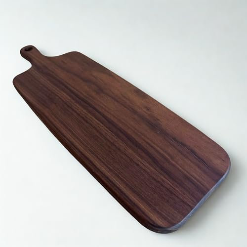 TB® The Walnut Line - Tabla de cortar (madera de nogal negro, hecha a mano), diseño macizo, resistente y sostenible