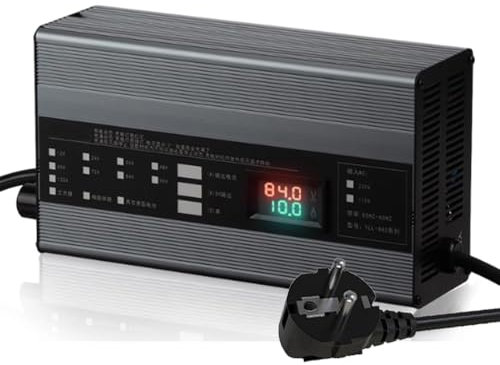 Yesbon 48v 16s lifepo4 58.4v 10a,E,Autobatterie-Ladegerät 36V 48V 60V 72V Lithium-Akku-Ladegerät 1-10A Für Lithium-Eisenphosphat Lithium-Ionen-Zelle 30Ah-100Ah Lifepo4 Erhaltungsladegerät