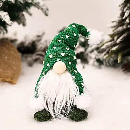Captor Weihnachtswichtel Figuren 30cm, Wichtel Weihnachten, Plüsch GNOME Figuren Klein, Deko für Weihnachtsdeko, Hochwertig Gestrickte Wichtelfiguren Klein (Grüner Wichtel)