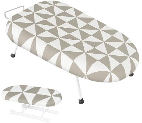SUNNYNEST Tabletop Ironing Board 1PC 61x36cm Foldable Non-Slip Sleeve Rack | Compact tabletop ironing board with sleeve rack, non-slip folding legs, lightweight portable design, ideal for travel, dorms