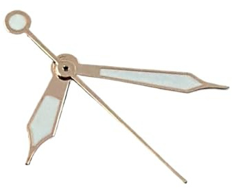 ATOMUSERLY 1 set NH35 C3 Orologi luminosi verdi Puntatori argentati Oro rosa Lancette nere for movimento NH34 NH36 4R 7S 7002