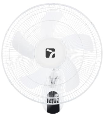 RAYDAN Ventilador de Pared 16 40cm 45W 3 Velocidades con Mando a Distancia Blanco Home | Fácil instalación