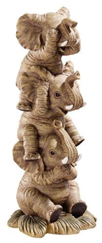 Design Toscano Elefanten - Figur, Maße: 10 x 4 x 25,5 cm