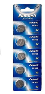 5er-Blister CR1620 CR 1620 3V Lithium Knopfzellen / Batterien