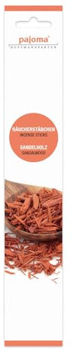 pajoma® Räucherstäbchen Sandelholz 10 Stück | Weihrauch-Stäbchen 28 cm - in dekorativer Verpackung