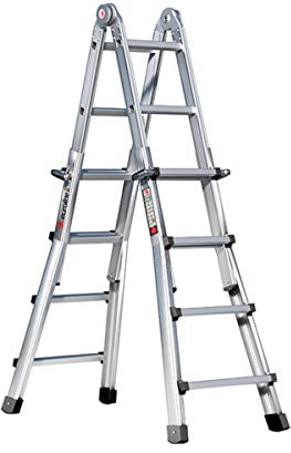 euroline | Alu-Teleskopleiter-Vario | 4 x 4 Sprossen