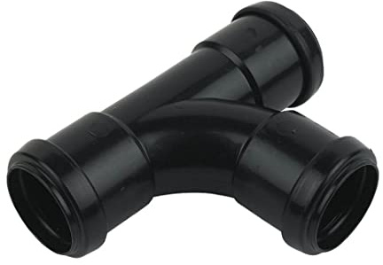 FloPlast Black Push-fit 87.5° Waste Pipe Tee, (Dia)40mm