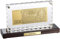 St. Leonhard Gold Geldschein: Vergoldete Banknoten-Replik 500 DDR-Mark mit Aufsteller (Geld-Scheine Gold, Geldschein Golddesign, Geburtstag)