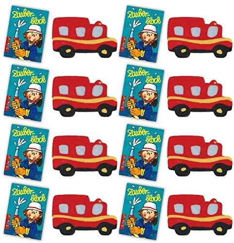 K-S-S Feuerwehr - Set 8 X Zauberblock und 8 X Radiergummi Kindergeburtstag, Party usw...