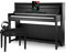 Classic Cantabile UP-1 SM E-Piano Deluxe Set (inklusive Pianobank, Kopfhörer und Klavierschule, Dämpfersimulation, MP3-Recorder, Mic In, OLED Display, 40 hochwertige Sounds, 3 Pedale) schwarz