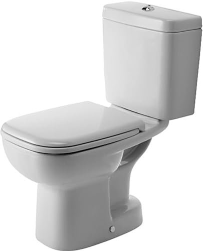 Duravit D-Code Stand-WC mit niedrigem Tank, 355 x 650, vertikaler Ausgang