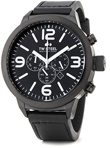 TW Steel Marc Coblen Edition Chrono mit Lederband 50 MM Black/Black TWMC66