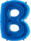 Trendario Ballon Buchstaben - XXL Riesenbuchstabe 100cm Folienballon - Helium Luftballons für Geburtstag, Taufe, Party Deko, Hochzeit (B, Blau)