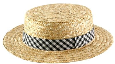 Marky - Boater Kreissäge Strohhut Herren Le Bouchon - Size 55 cm - Noir