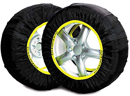 SNOVIT FIX&GO TEX PLUS Textilschneekette, Größe XL, Tourismus, SUV, 4x4 und Transporter, ZT EN-16662-1 zertifiziert, 2 Stück