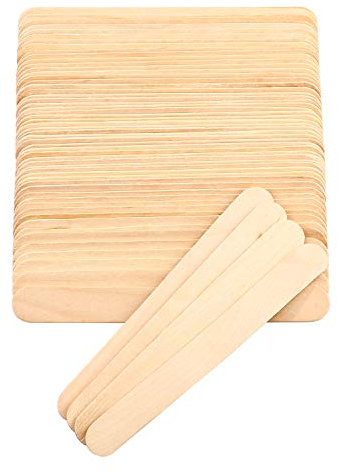 moinkerin 100 Piezas Palitos de Madera Cera Depilatoria Profesional Depresores de Madera para Depilación
