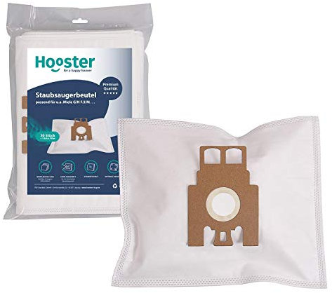 Hooster 30 Stück Staubsaugerbeutel passend für Miele S 5211 / S5211 / S.5211 / S/5211 Twister 2200 Watt mit Zusatzfiltervlies