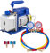 VEVOR Bomba de Vacío 1,8CFM 1/4HP 220V / 50-60Hz Bomba de Vacío para Aire Acondicionado Bomba de Vacío Coche con Velocidad de Rotación 1.440 rpm para Aire Acondicionado Doméstico Envasado al Vacío