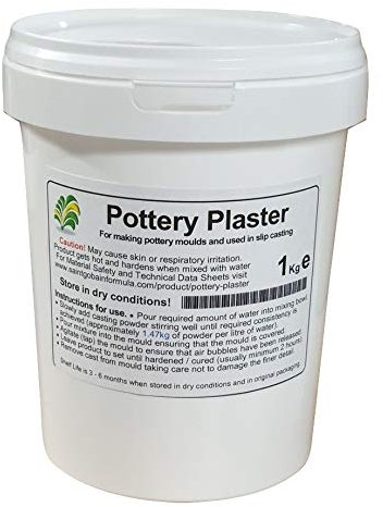 100g to 2kg Pottery Plaster - Ceramics, Slip Casting, Pottery Moulds (1kg Tub)