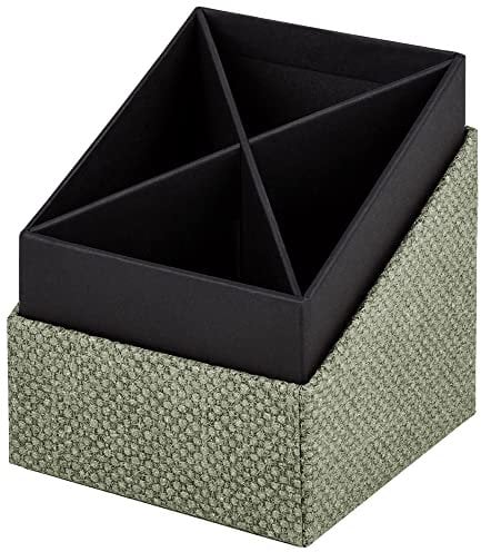 Rössler SOHO Stifteköcher | Stifte Organizer | Stiftehalter Schreibtisch | Büro Organizer | Schreibtisch Zubehör | Büro Zubehör | 86 x 86 x 100 mm | 1 Stück | Farbe: Grün | Salbei