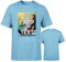 T-Shirt selbst gestalten * Hellblau in XL * wahlweise einseitig oder doppelseitig Bedruckt mit eigenem Foto Text Logo Name * ringgesponnene Baumwolle * viele Farben und Größen