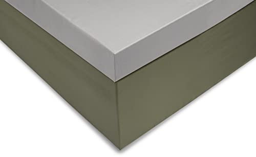 Heckett and Lane Topper Spannlaken Zo!Home 1 Spannbettlaken 90x210-220cm 100% Baumwolle Mako-Satin Ash Grey