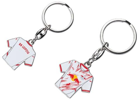 RB Leipzig Schlüsselanhänger - Home Trikot 24/25 - Anhänger RBL Keychains - Plus Lesezeichen Wir lieben Fußball