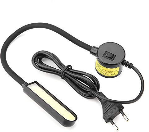 BOROCO LED Nähmaschine Lampe, 6W COB Näharbeitslicht Einstellbare Nähmaschinenlampe mit Magnetfuß für industrielle Haushaltsnähmaschinen(EU)