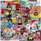Rock and Roll 100PCS Trendy Music Band Stickers Packs for Adults Teens, Vinyl Waterproof Cool Punk Stickers Graffiti Decals for Skateboard, Computer, Scooter, Laptop, Snowboard, Guitar