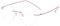VEVESMUNDO Randlos Anti Blaulicht Brillen Runde Ohne Stärke Herren Damen Metall Titan Retro Rahmenlos Blaulichtfilter Nerdbrille (1 Stück Rosa, 0.0)