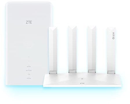 ZTE MC889 + T3000, New Gen 5G Outdoor Antenna MC889 Paired with WiFi 6 Router T3000, Strong Signal, High Performance, 5G Coverage for up to 128 Users + 2 Year Warranty