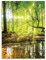 Poster mural motif forêt nature vert paysage 70 x 100 cm format portrait – Sans cadre – XXL Poster mural – Tableau mural sur poster pour salon, chambre à coucher, cuisine