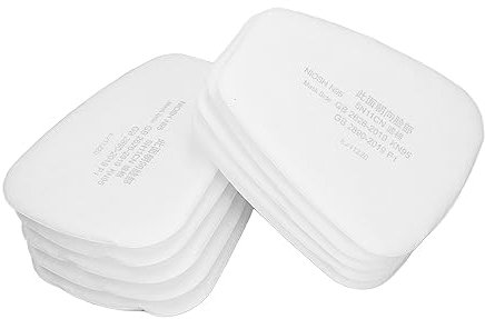 UPQRSG 50 Stück 5N11 Atemschutzfilter Baumwolle, Partikelfilter Ersatz mitMehrschichtiger Struktur, Filterbaumwolle für Atemschutzmasken Der Serien 6100, 6200, 7501, 7502