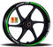 Adesivi Cerchioni Moto Set Completo per 2 Ruote 17 Pollici Strisce Cerchi Custom Vari Colori universale Mod.7 cod.RT007 (Modello 17 FLUO)