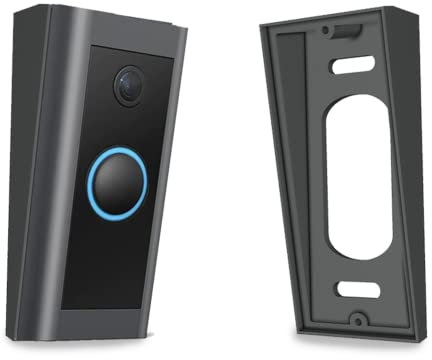 GESTECH Fixed 10 Degree Up/Down Tilt Angle Wedge for Video Doorbell 1st Generation, 2nd Generation, Doorbell Plus, Wired, Pro, Pro 2 Non Stackable (Wired (5AT3T5))