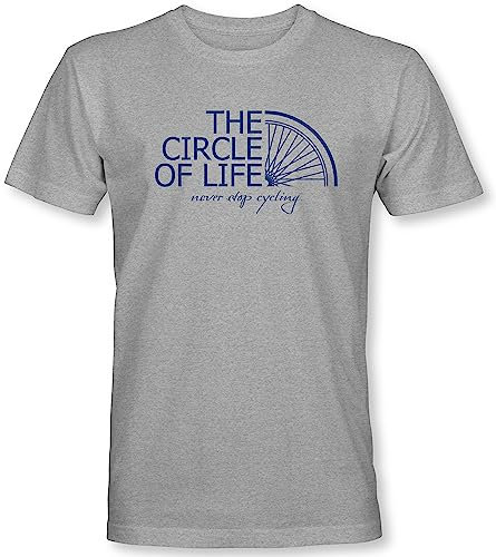 Fahrrad T-Shirt Herren : The Circle of Life - Sport Tshirts Herren - Mountainbike Rennrad Shirt MTB (M)