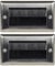 fiXte Brushed Steel Double Gang Wallplate UK Type Cable Tidy Wall Outlet Black Brushes (2)