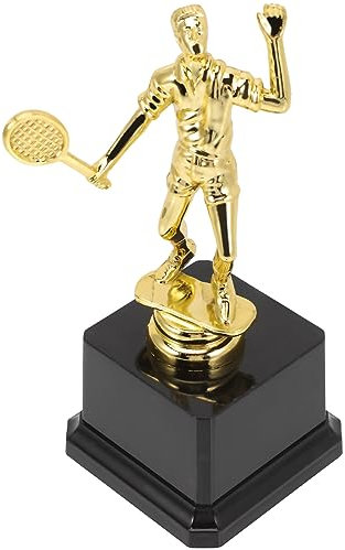 BESPORTBLE 2st Kleiner Pokal Trophäen Und Medaillen Badminton-trophäenmodell Pokale Vergeben Sportpreise Und Trophäen Mini-Gold Trophäenmodell Für Fußballpokal Emmy Plastik Kind 10 Jahre Fein