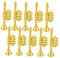 ifundom Einzigartiger Vintage-Christbaumschmuck Musikinstrument-Ornamente 10 Stück Trompetenform Für Dekorationen