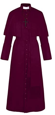 Pfarrer Kostüm Mittelalter Xxl Weiß Priester Kostüm Vintage 4xl Renaissance Cassock 6xl Weiss Priester Römische Xxxl Cosplay Pfarrer Kostüm Schwarz Mönch Klerus Robe