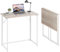 Dripex Folding Desk Foldable Small Computer Desk Writing Table for Small Place Easy Assembly, Oak