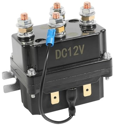 Bylikeho Solenoide de cabrestante – Accesorio de coche de 12 V 250 A, interruptor de contactor de marcha atrás para control de cabrestante de camión ATV UTV de 3000 a 5000 libras
