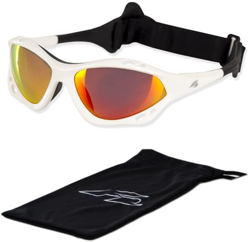 F2 KITEBRILLE WHITE RED WAKE SURF SONNENBRILLE BRILLE GLASSES GOGGLES + BAG