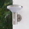 NBHANYUAN Lighting 4 Modi Aussenlampe mit Bewegungsmelder,SUS304 Edelstahl Wandlampen Aussen LED IP44 Wandleuchte fur Balkon Garten Terrasse,Warmes Licht,9W Silber