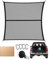FoundGo 120x120cm Gepäcknetz [Max. 210x210cm Dehnbar] Hochelastisches Kofferraumnetz Trennnetz Gepäckfixierung für LKW Auto Wohnmobil inkl (Doppellagig mit Haltegurt, 120x120cm)