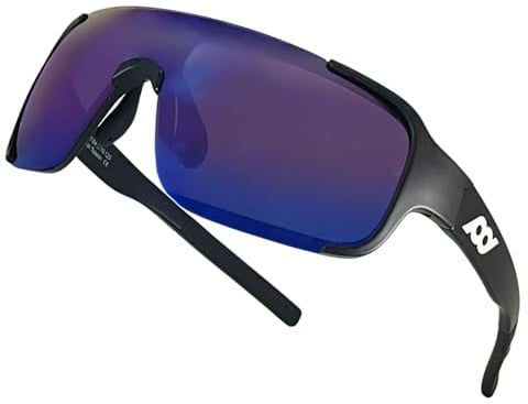 XII WANG YE Sportbrille Polarisiert Radsportbrillen Fahrradbrille Schnelle brille für Herren Damen Sonnenbrille UV400 Klar Laufbrille