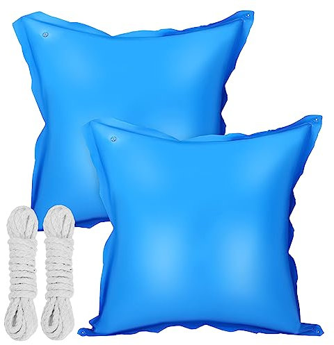 Mipcase 2 Pièces Coussin pour Couverture D'hivernage Résistant Au Froid avec Corde en Coton pour Bassins Hors Sol Facile à Gonfler